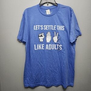 Tee luv men's t shirt size large blue new with tags